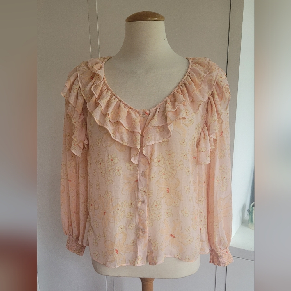 Free People Floral Blouse